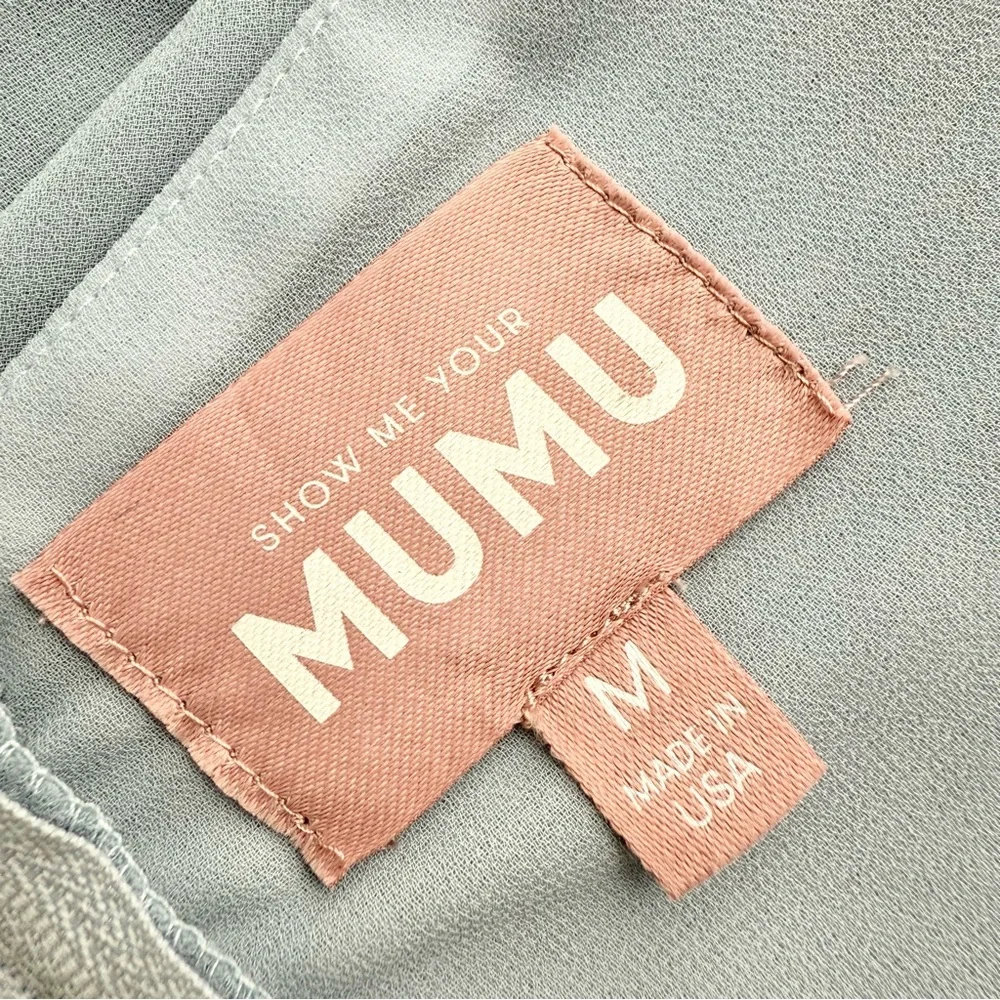 Show Me Your Mumu One-Shoulder Maxi Dress in Light Blue - Picture 9 of 10